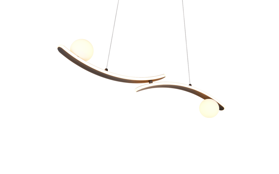 Trio Lighting Trio NAPOLI LED pendant light | 1x 26W 2800 lm 4000K | black | IP20 | 150 cm Trio Lighting Trio NAPOLI LED pendant light | 1x 26W 2800 lm 4000K | black | IP20 | 150 cm