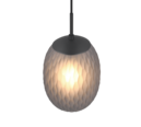 Trio Lighting Trio FACETTE hanglamp | E27 Fitting | mat zwart met rookkleur | Ø 17,5 cm | IP20 | excl. 1x E27 | max. 25W