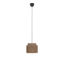 Trio Lighting Trio SMILLA hanglamp | E27 Fitting | mat zwart met natuurlijke afwerking | Ø 31 cm | IP20 | excl. 1x E27 | max. 10W
