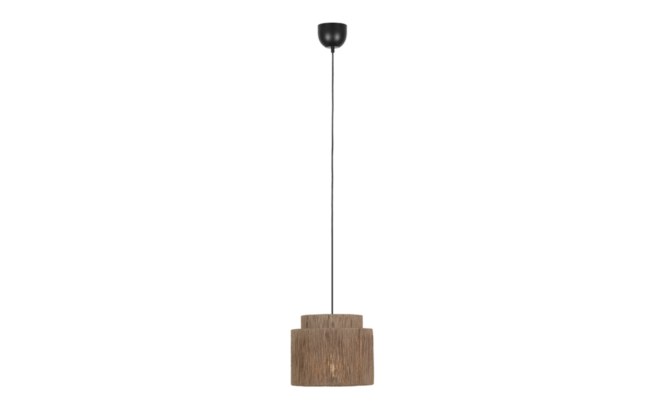 Trio Lighting Trio SMILLA hanglamp | E27 Fitting | mat zwart met natuurlijke afwerking | Ø 31 cm | IP20 | excl. 1x E27 | max. 10W Trio Lighting Trio SMILLA hanglamp | E27 Fitting | mat zwart met natuurlijke afwerking | Ø 31 cm | IP20 | excl. 1x E27 | max. 10W