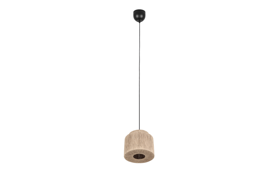 Trio Lighting Trio SMILLA hanglamp | E27 Fitting | mat zwart met natuurlijke afwerking | Ø 31 cm | IP20 | excl. 1x E27 | max. 10W Trio Lighting Trio SMILLA hanglamp | E27 Fitting | mat zwart met natuurlijke afwerking | Ø 31 cm | IP20 | excl. 1x E27 | max. 10W