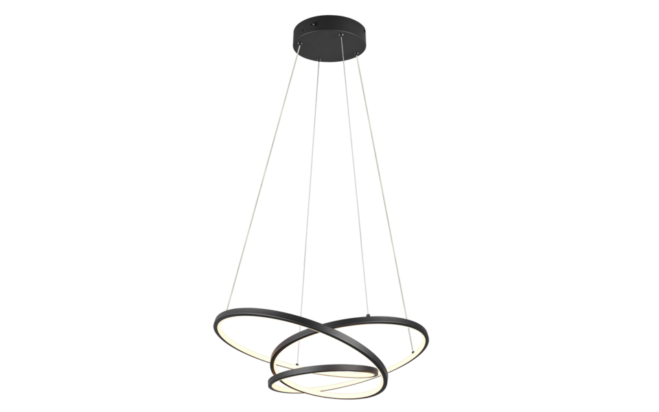 Trio Lighting Trio DARVIN LED pendant light | 1x 36W 4500 lm 4000K | black | IP20 | 150 cm