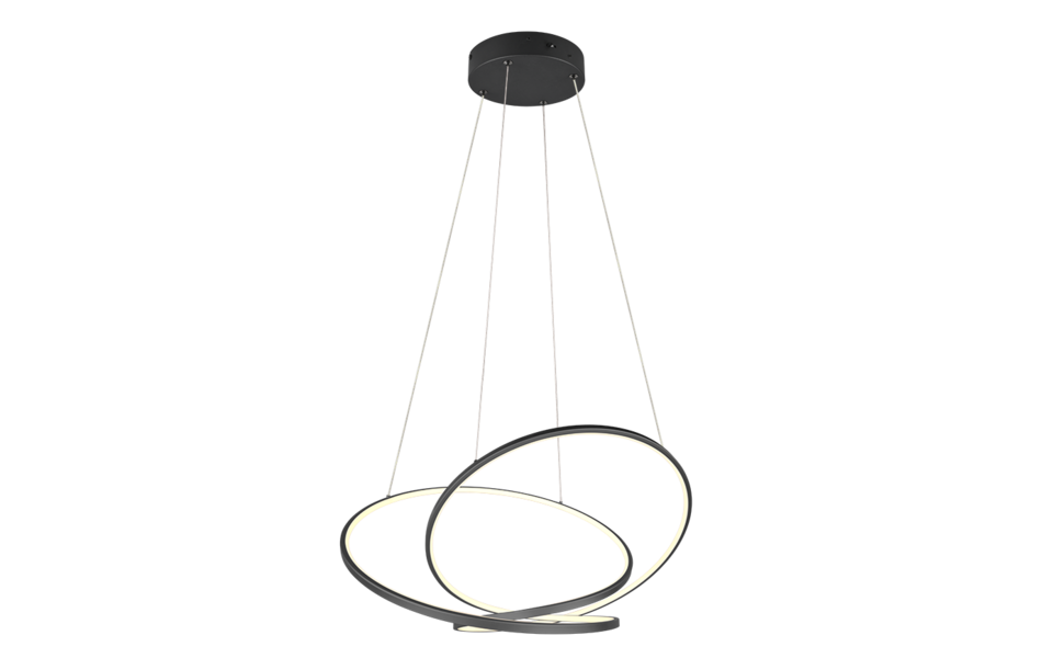 Trio Lighting Trio DARVIN LED pendant light | 1x 54W 6700 lm 4000K | black | IP20 | 150 cm Trio Lighting Trio DARVIN LED pendant light | 1x 54W 6700 lm 4000K | black | IP20 | 150 cm