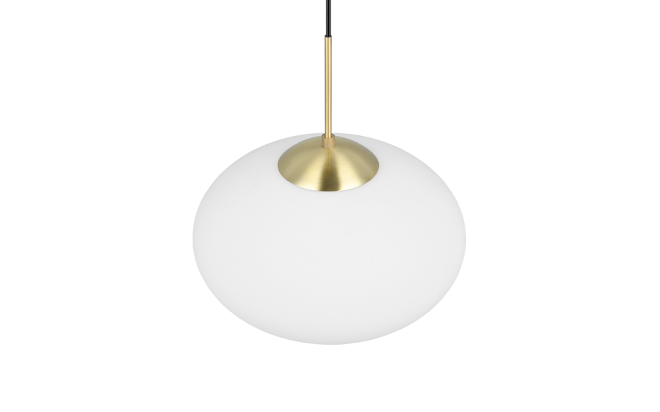 Trio Lighting Trio FOMENTO hanglamp | E27 Fitting | messing mat met wit | Ø 40 cm | IP20 | excl. 1x E27 | max. 15W Trio Lighting Trio FOMENTO hanglamp | E27 Fitting | messing mat met wit | Ø 40 cm | IP20 | excl. 1x E27 | max. 15W
