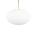 Trio Lighting Trio FOMENTO hanglamp | E27 Fitting | messing mat met wit | Ø 40 cm | IP20 | excl. 1x E27 | max. 15W