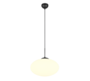 Trio Lighting Trio FOMENTO hanglamp | E27 Fitting | mat zwart met wit | Ø 40 cm | IP20 | excl. 1x E27 | max. 15W