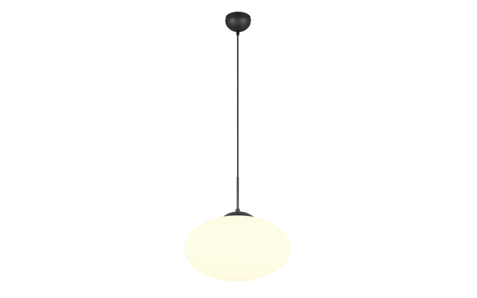 Trio Lighting Trio FOMENTO pendant light | 1x E27 max 40W | black | Ø 40 cm | IP20 | 150 cm Trio Lighting Trio FOMENTO pendant light | 1x E27 max 40W | black | Ø 40 cm | IP20 | 150 cm