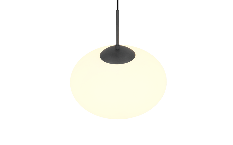 Trio Lighting Trio FOMENTO hanglamp | E27 Fitting | mat zwart met wit | Ø 40 cm | IP20 | excl. 1x E27 | max. 15W Trio Lighting Trio FOMENTO hanglamp | E27 Fitting | mat zwart met wit | Ø 40 cm | IP20 | excl. 1x E27 | max. 15W