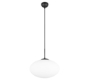 Trio Lighting Trio FOMENTO hanglamp | E27 Fitting | mat zwart met wit | Ø 40 cm | IP20 | excl. 1x E27 | max. 15W