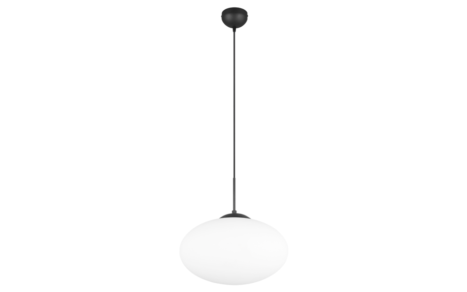 Trio Lighting Trio FOMENTO pendant light | 1x E27 max 40W | black | Ø 40 cm | IP20 | 150 cm Trio Lighting Trio FOMENTO pendant light | 1x E27 max 40W | black | Ø 40 cm | IP20 | 150 cm