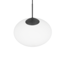 Trio Lighting Trio FOMENTO hanglamp | E27 Fitting | mat zwart met wit | Ø 40 cm | IP20 | excl. 1x E27 | max. 15W