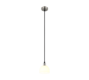 Trio Lighting Trio MOLLY hanglamp | E14 Fitting | nikkel mat met wit | Ø 12 cm | IP20 | excl. 1x E14 | max. 10W