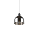 Trio Lighting Trio MOLLY hanglamp | E14 Fitting | mat zwart met verchroomd | Ø 12 cm | IP20 | excl. 1x E14 | max. 10W