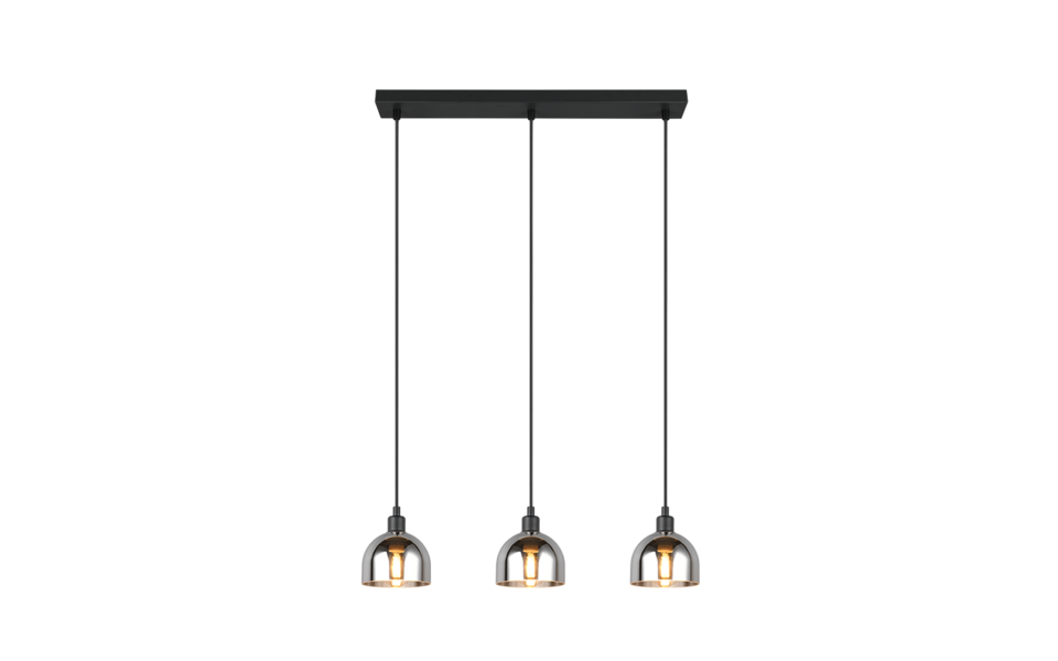 Trio Lighting Trio MOLLY pendant light | 3x E14 max 40W | black | IP20 | 120 cm