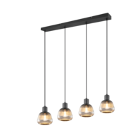 Trio TARIFA hanglamp | mat zwart | IP20 | E27 Fitting | Ø 15 cm Trio TARIFA hanglamp | mat zwart | IP20 | E27 Fitting | Ø 15 cm