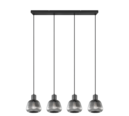 Trio Lighting Trio TARIFA hanglamp | E27 Fitting | mat zwart | Ø 15 cm | IP20 | excl. 4x E27 | max. 25W
