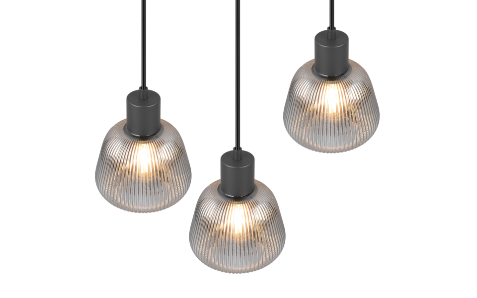 Trio Lighting Trio TARIFA hanglamp | E27 Fitting | mat zwart | Ø 37,5 cm | IP20 | excl. 3x E27 | max. 25W Trio Lighting Trio TARIFA hanglamp | E27 Fitting | mat zwart | Ø 37,5 cm | IP20 | excl. 3x E27 | max. 25W
