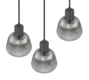 Trio Lighting Trio TARIFA pendant light | 3x E27 max 40W | black | Ø 25 cm | IP20 | 150 cm