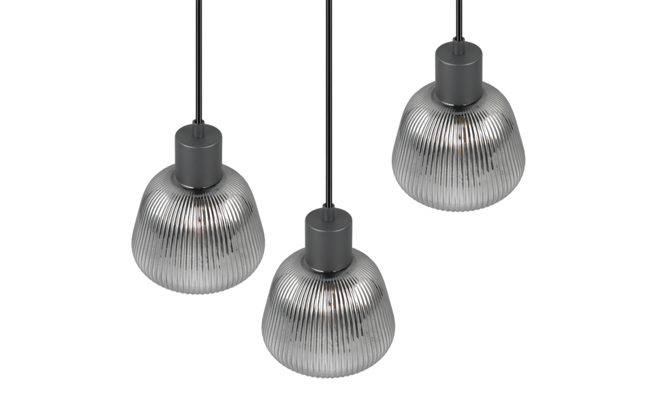 Trio Lighting Trio TARIFA pendant light | 3x E27 max 40W | black | Ø 25 cm | IP20 | 150 cm Trio Lighting Trio TARIFA pendant light | 3x E27 max 40W | black | Ø 25 cm | IP20 | 150 cm