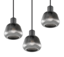 Trio Lighting Trio TARIFA pendant light | 3x E27 max 40W | black | Ø 25 cm | IP20 | 150 cm