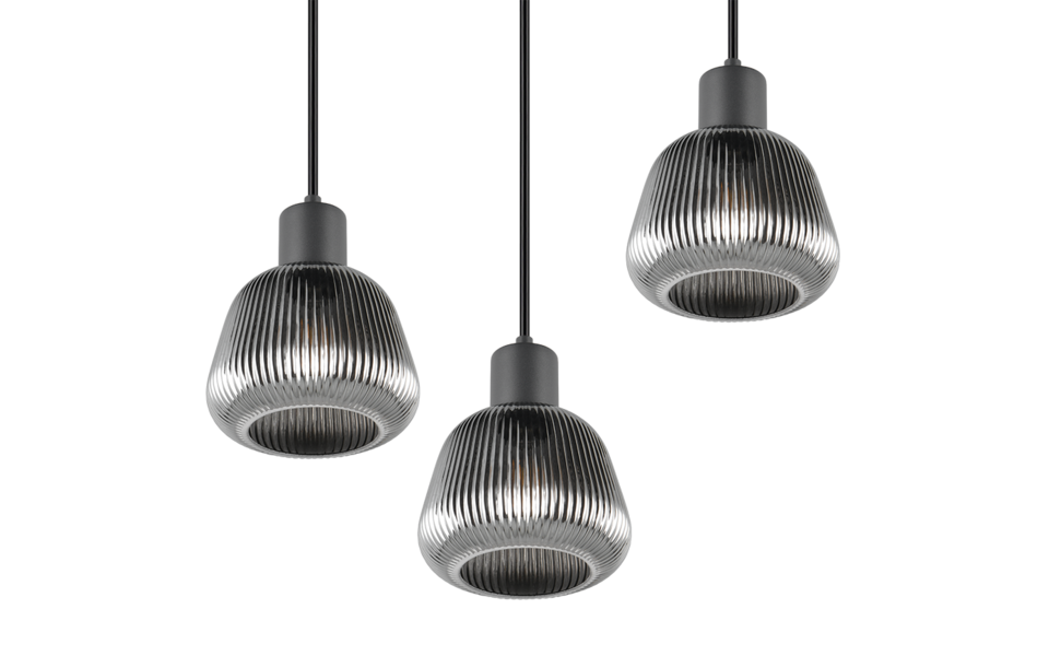 Trio Lighting Trio TARIFA hanglamp | E27 Fitting | mat zwart | Ø 37,5 cm | IP20 | excl. 3x E27 | max. 25W Trio Lighting Trio TARIFA hanglamp | E27 Fitting | mat zwart | Ø 37,5 cm | IP20 | excl. 3x E27 | max. 25W