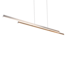 Trio Lighting Trio ODIO hanglamp | LED | nikkel mat | 110 x 8,5 cm | IP20 | 1x 22W | 2500 lm | 3000K | dimbaar