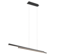 Trio Lighting Trio ODIO hanglamp | LED | mat zwart | 110 x 8,5 cm | IP20 | 1x 22W | 2500 lm | 3000K | dimbaar
