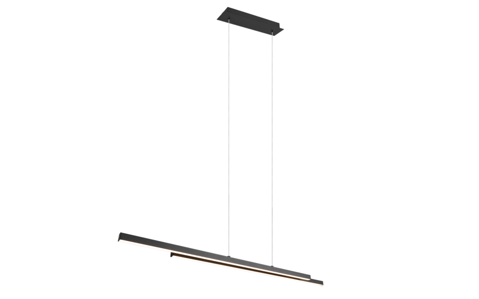 Trio Lighting Trio ODIO LED pendant light | 1x 22W 2500 lm 3000K | black | IP20 | 150 cm Trio Lighting Trio ODIO LED pendant light | 1x 22W 2500 lm 3000K | black | IP20 | 150 cm