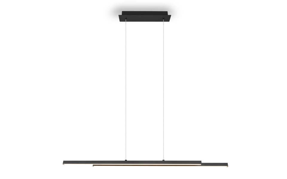 Trio Lighting Trio ODIO LED pendant light | 1x 22W 2500 lm 3000K | black | IP20 | 150 cm Trio Lighting Trio ODIO LED pendant light | 1x 22W 2500 lm 3000K | black | IP20 | 150 cm