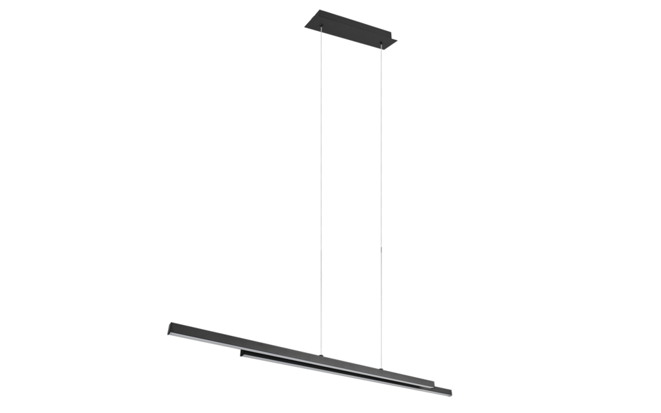 Trio Lighting Trio ODIO hanglamp | LED | mat zwart | 110 x 8,5 cm | IP20 | 1x 22W | 2500 lm | 3000K | dimbaar Trio Lighting Trio ODIO hanglamp | LED | mat zwart | 110 x 8,5 cm | IP20 | 1x 22W | 2500 lm | 3000K | dimbaar