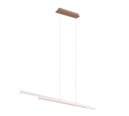 Trio Lighting Trio ODIO hanglamp | LED | warm grijs | 110 x 8,5 cm | IP20 | 1x 22W | 2500 lm | 3000K | dimbaar