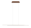 Trio Lighting Trio ODIO hanglamp | LED | warm grijs | 110 x 8,5 cm | IP20 | 1x 22W | 2500 lm | 3000K | dimbaar