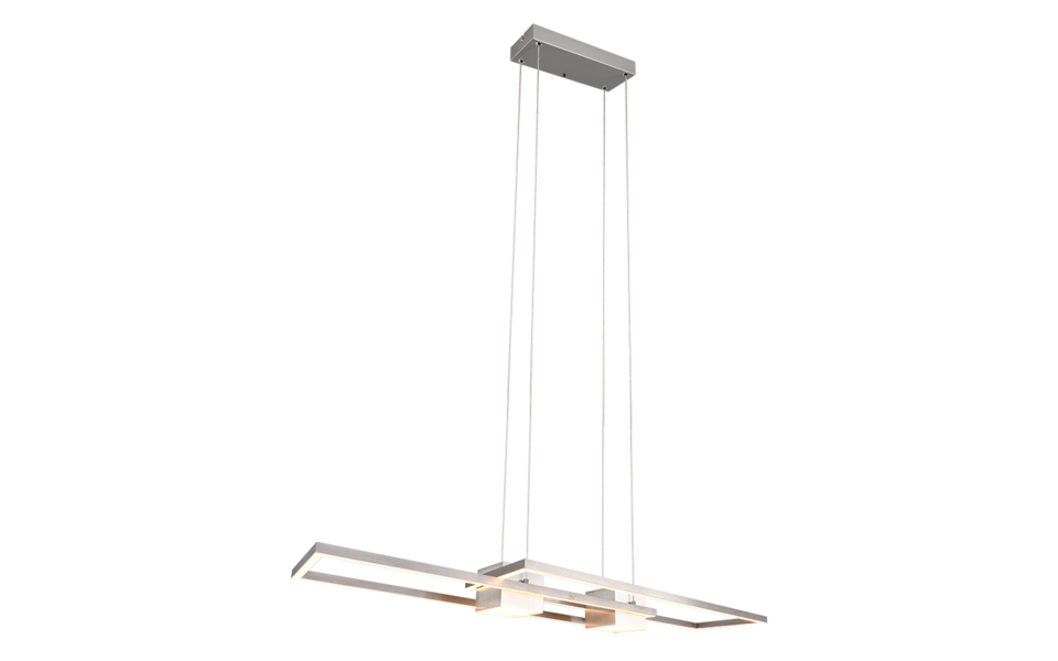 Trio Lighting Trio ALBANY hanglamp | LED | nikkel mat | 100 x 28 cm | IP20 | 1x 37W | 4300 lm | 2700-6500K | dimbaar Trio Lighting Trio ALBANY hanglamp | LED | nikkel mat | 100 x 28 cm | IP20 | 1x 37W | 4300 lm | 2700-6500K | dimbaar
