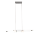 Trio Lighting Trio ALBANY hanglamp | LED | nikkel mat | 100 x 28 cm | IP20 | 1x 37W | 4300 lm | 2700-6500K | dimbaar