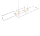 Trio Lighting Trio ALBANY hanglamp | LED | wit mat | 100 x 28 cm | IP20 | 1x 37W | 4300 lm | 2700-6500K | dimbaar