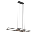 Trio Lighting Trio ALBANY hanglamp | LED | mat zwart | 100 x 28 cm | IP20 | 1x 37W | 4300 lm | 2700-6500K | dimbaar