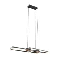 Trio ALBANY hanglamp | LED | mat zwart | 100 x 28 cm | IP20