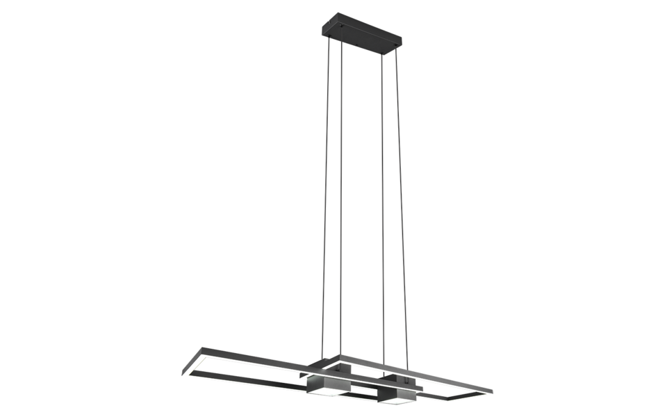Trio Lighting Trio ALBANY LED pendant light | 1x 37W 4300 lm 2700-6500K | black | IP20 | 150 cm