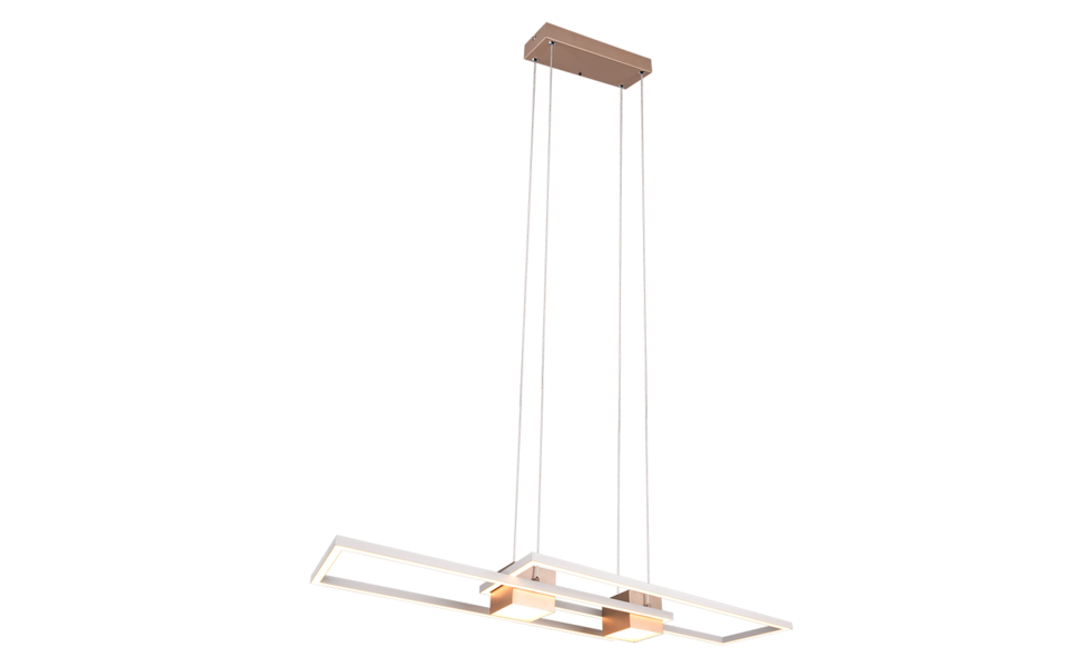 Trio Lighting Trio ALBANY LED pendant light | 1x 37W 4300 lm 2700-6500K | mocha brown | IP20 | 150 cm