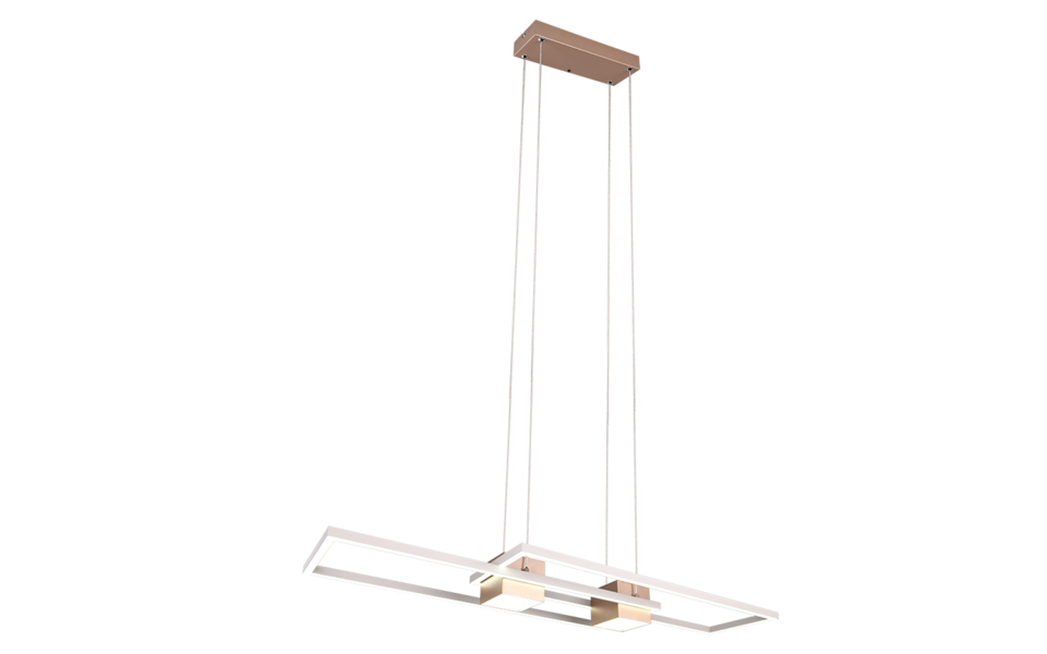 Trio Lighting Trio ALBANY hanglamp | LED | koffie | 100 x 28 cm | IP20 | 1x 37W | 4300 lm | 2700-6500K | dimbaar