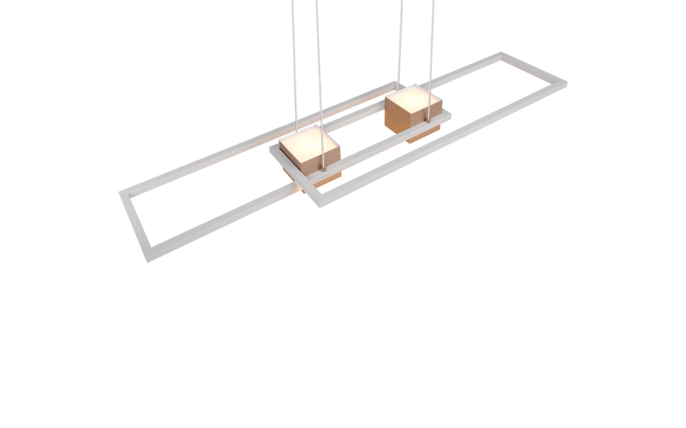 Trio Lighting Trio ALBANY LED pendant light | 1x 37W 4300 lm 2700-6500K | mocha brown | IP20 | 150 cm