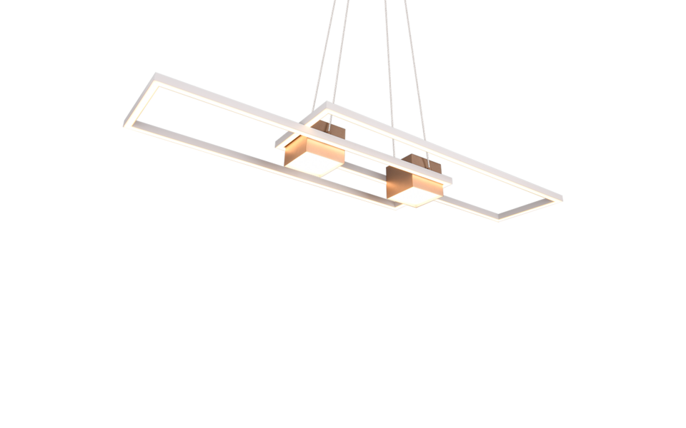 Trio Lighting Trio ALBANY LED pendant light | 1x 37W 4300 lm 2700-6500K | mocha brown | IP20 | 150 cm