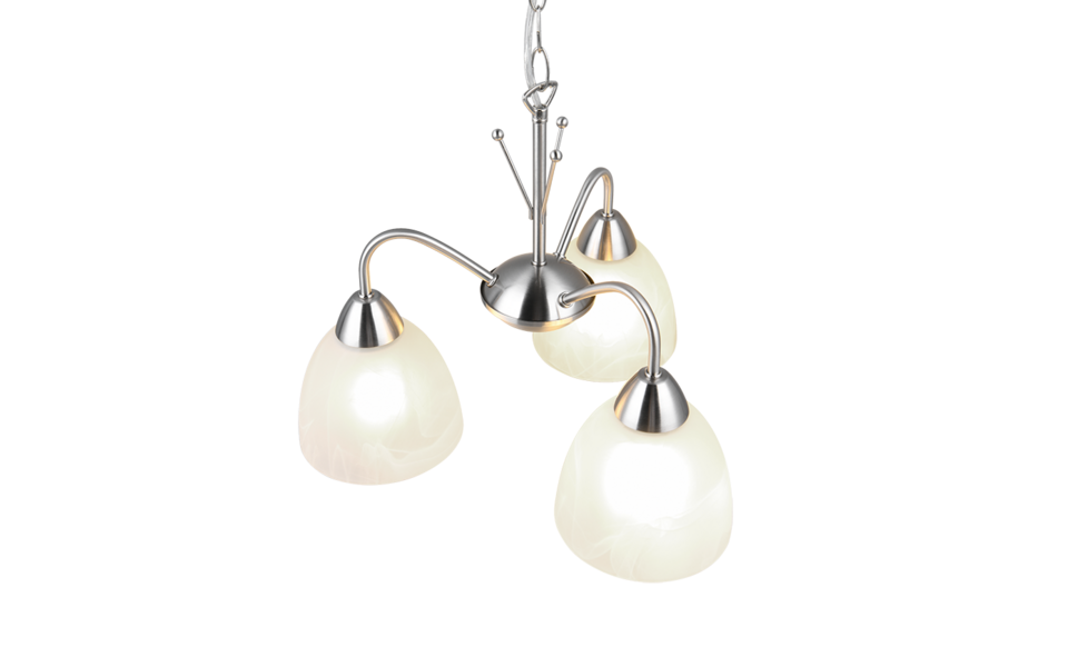 Trio Lighting Trio DOBBY hanglamp | E27 Fitting | nikkel mat met albast | Ø 43 cm | IP20 | excl. 3x E27 | max. 10W Trio Lighting Trio DOBBY hanglamp | E27 Fitting | nikkel mat met albast | Ø 43 cm | IP20 | excl. 3x E27 | max. 10W