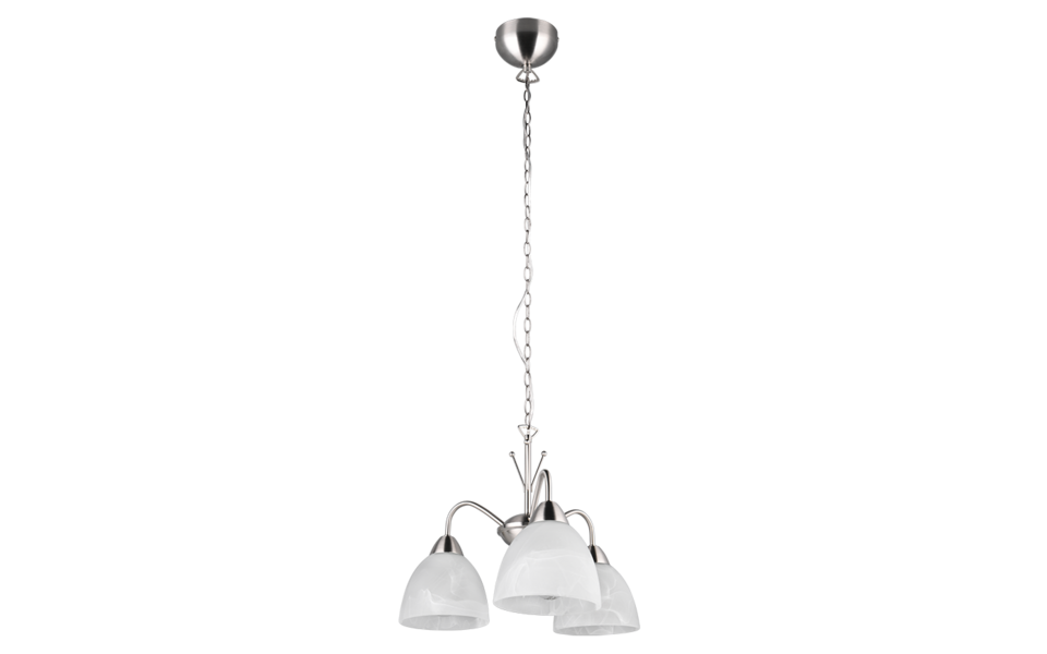 Trio Lighting Trio DOBBY hanglamp | E27 Fitting | nikkel mat met albast | Ø 43 cm | IP20 | excl. 3x E27 | max. 10W Trio Lighting Trio DOBBY hanglamp | E27 Fitting | nikkel mat met albast | Ø 43 cm | IP20 | excl. 3x E27 | max. 10W