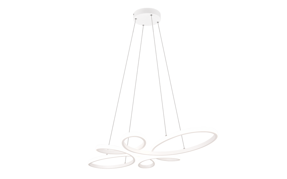 Trio Lighting Trio FLY LED pendant light | 1x 32W 3900 lm 4000K | chrome | IP20 | 150 cm Trio Lighting Trio FLY LED pendant light | 1x 32W 3900 lm 4000K | chrome | IP20 | 150 cm