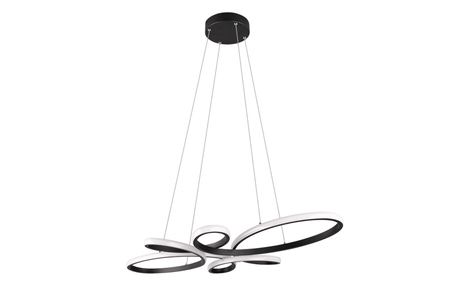 Trio Lighting Trio FLY LED pendant light | 1x 32W 3900 lm 3000K | black | IP20 | 150 cm Trio Lighting Trio FLY LED pendant light | 1x 32W 3900 lm 3000K | black | IP20 | 150 cm