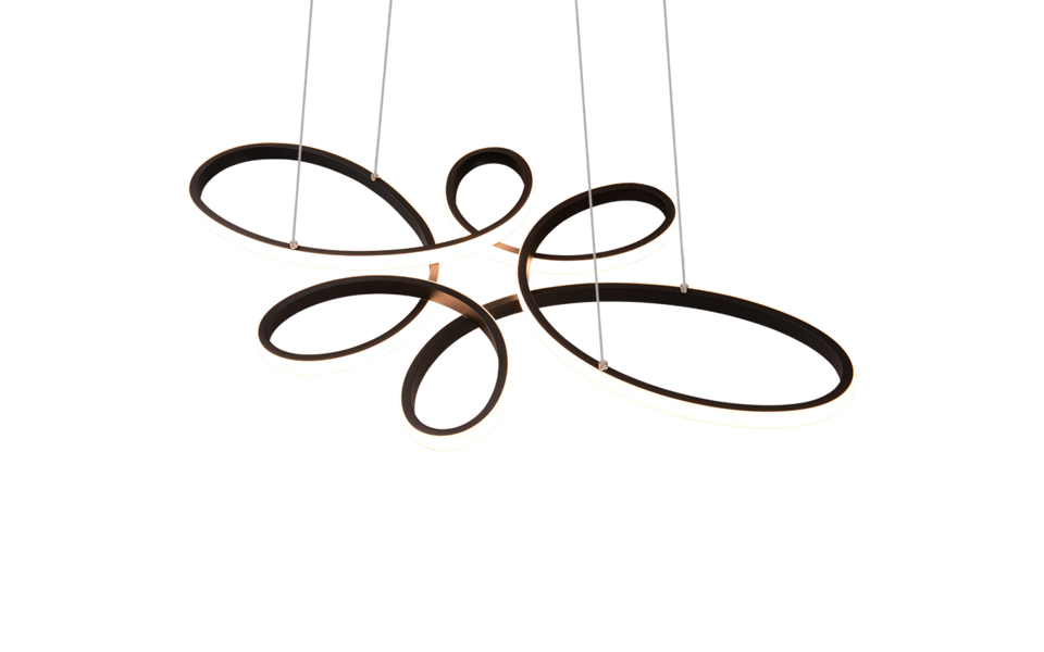 Trio Lighting Trio FLY LED pendant light | 1x 32W 3900 lm 3000K | black | IP20 | 150 cm Trio Lighting Trio FLY LED pendant light | 1x 32W 3900 lm 3000K | black | IP20 | 150 cm