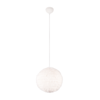 Trio FURRY hanglamp | wit | IP20 | E27 Fitting | Ø 35 cm Trio FURRY hanglamp | wit | IP20 | E27 Fitting | Ø 35 cm