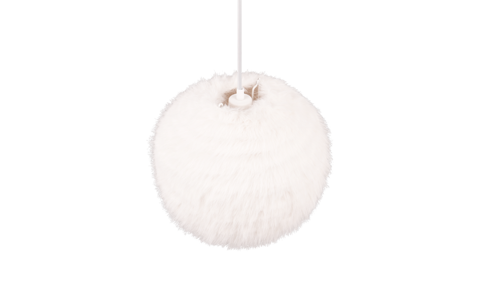 Trio Lighting Trio FURRY hanglamp | E27 Fitting | wit | Ø 35 cm | IP20 | excl. 1x E27 | max. 10W Trio Lighting Trio FURRY hanglamp | E27 Fitting | wit | Ø 35 cm | IP20 | excl. 1x E27 | max. 10W