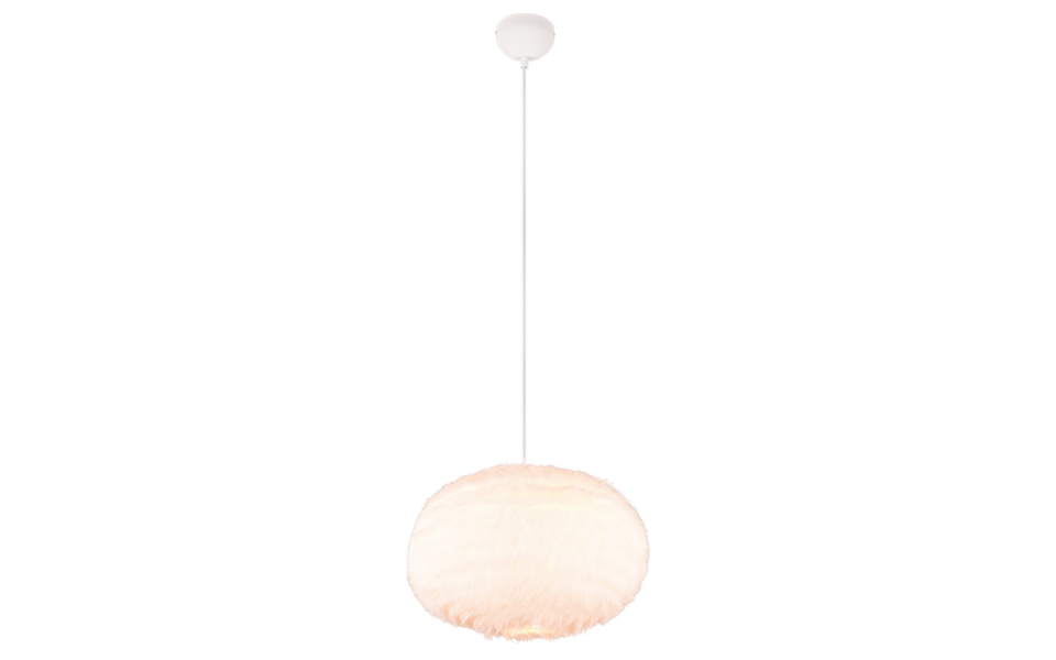 Trio Lighting Trio FURRY hanglamp | E27 Fitting | wit | Ø 50 cm | IP20 | excl. 1x E27 | max. 10W